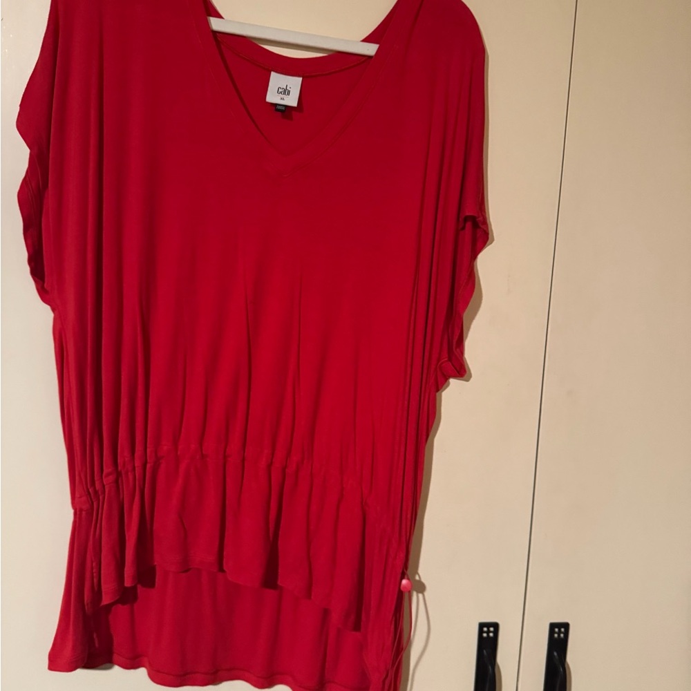CAbi Vibrant Red Women's Blouse